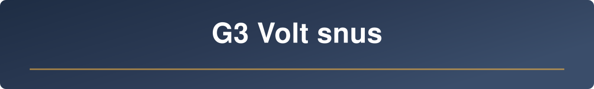 G3 Volt snus  