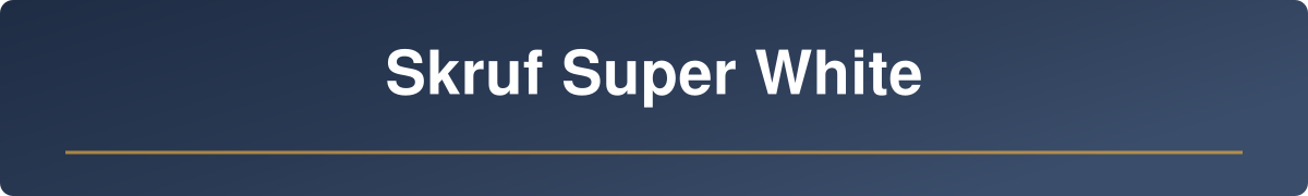 Skruf Super White - den helhvite snusen fra Skruf