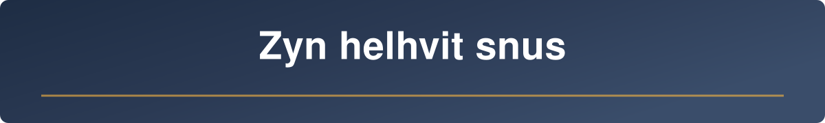 Zyn helhvit snus 