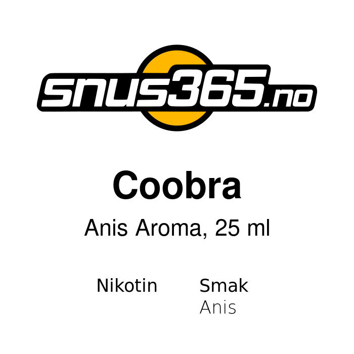 Coobra Anis Aroma, 25 ml