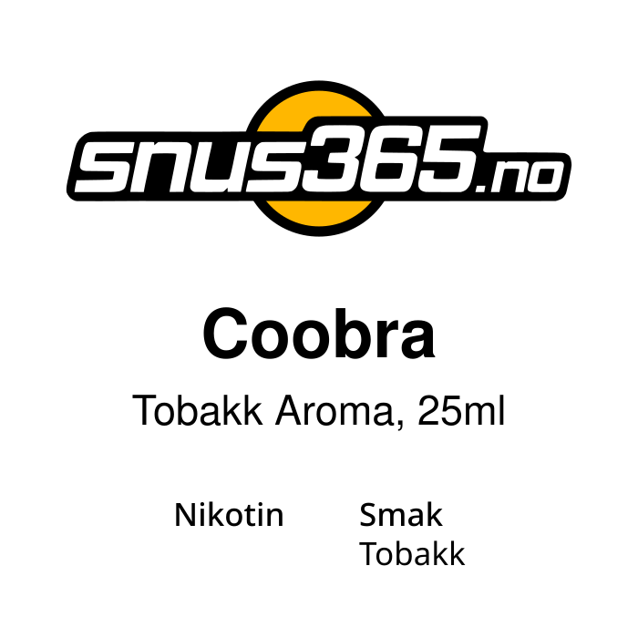Coobra Tobakk Aroma, 25ml