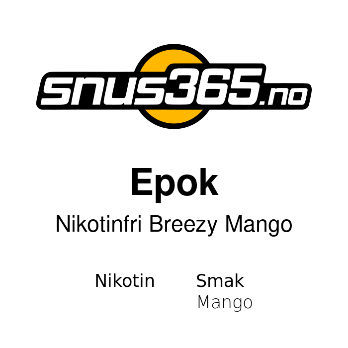 Epok Nikotinfri Breezy Mango