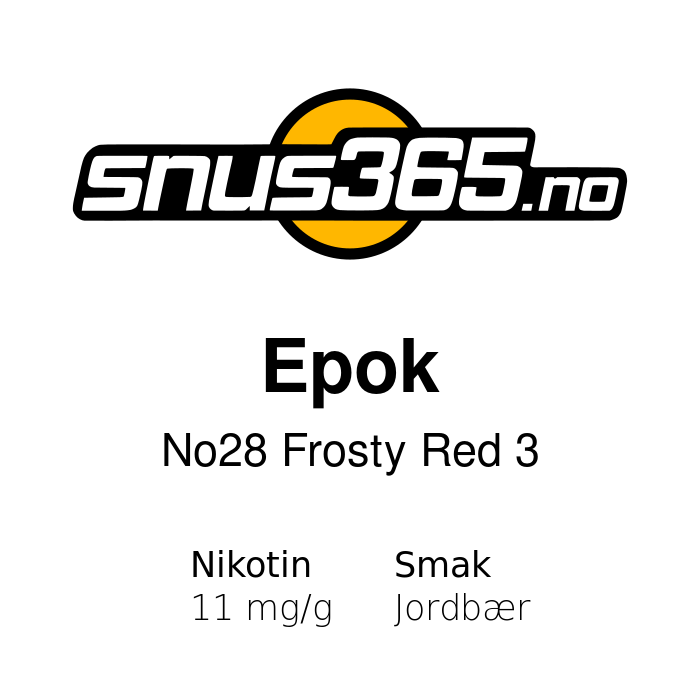 Epok No 28 Frosty Red 3