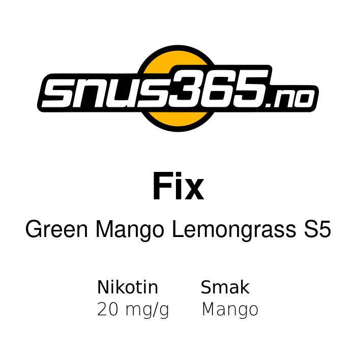 Fix Green Mango Lemongrass S5