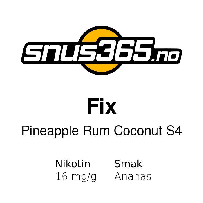 Fix Pineapple Rum Coconut S4