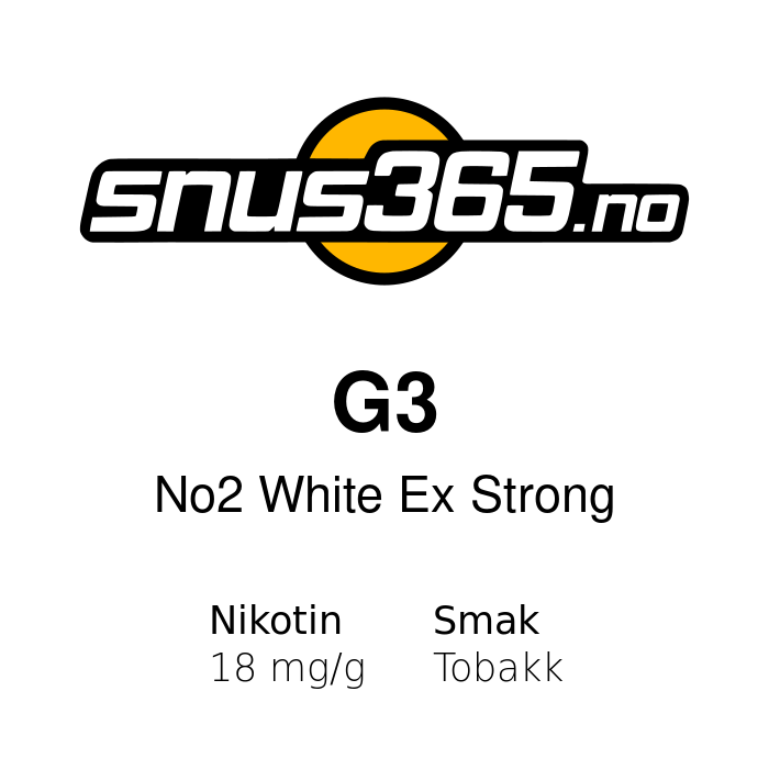 G3 No2 White Ex Strong