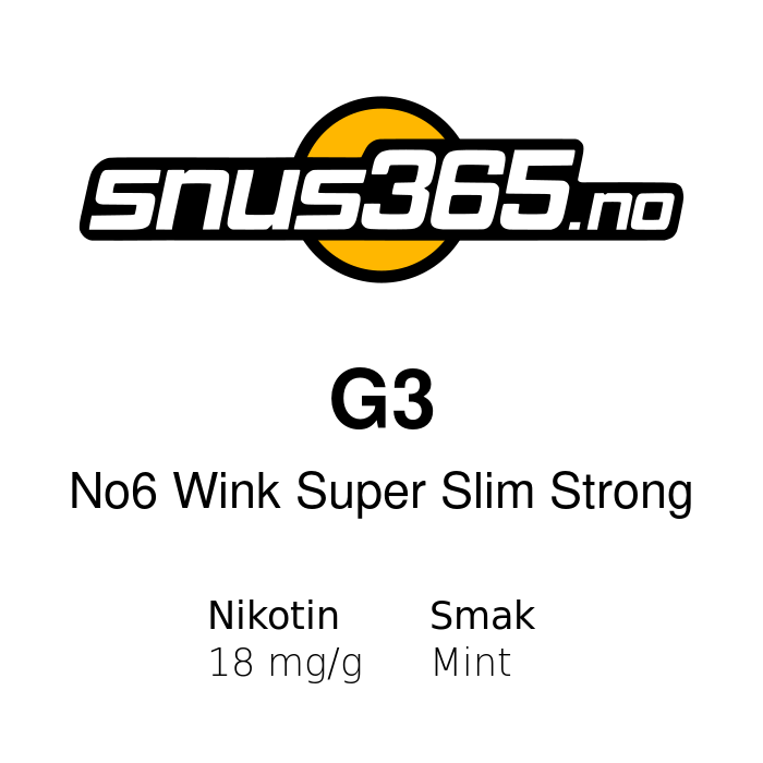 G3 No6 Wink/Blue superslim