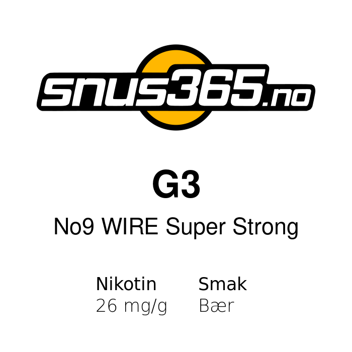 G3 No9 WIRE Super Strong