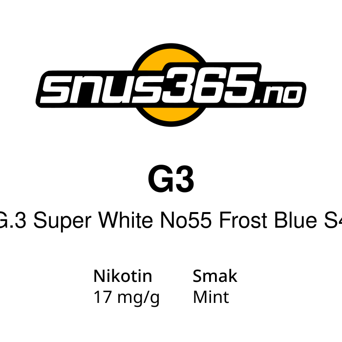 G.3 Super White No55 Frost Blue S4