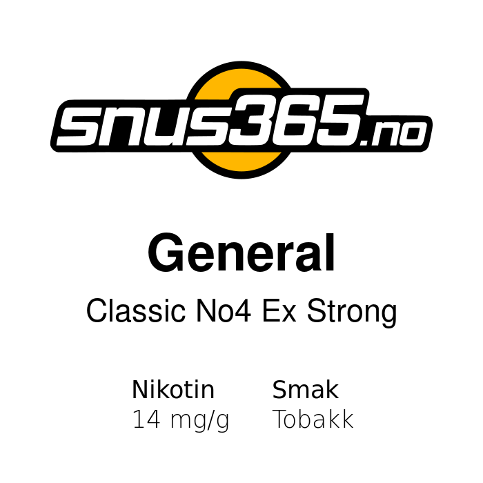 General Classic No4 Ekstra Sterk