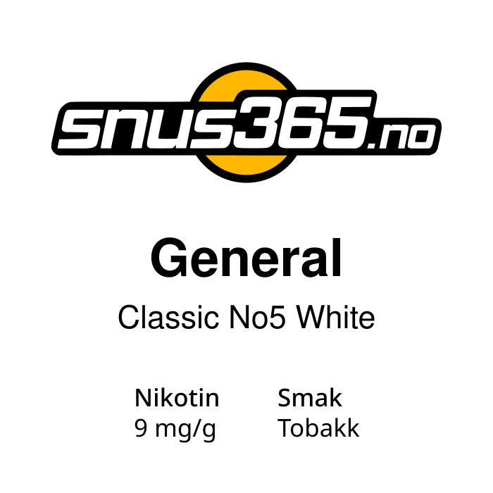 General Classic No5 White