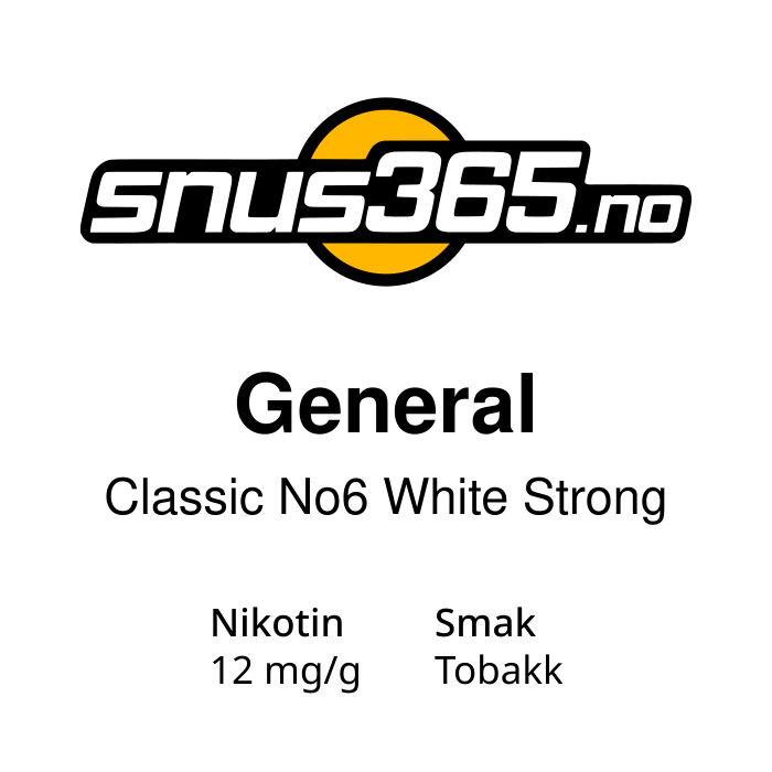 General Classic No6 White Strong