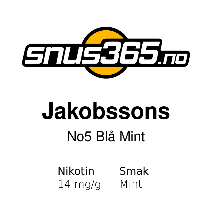 Jakobssons No5 Blå Mint