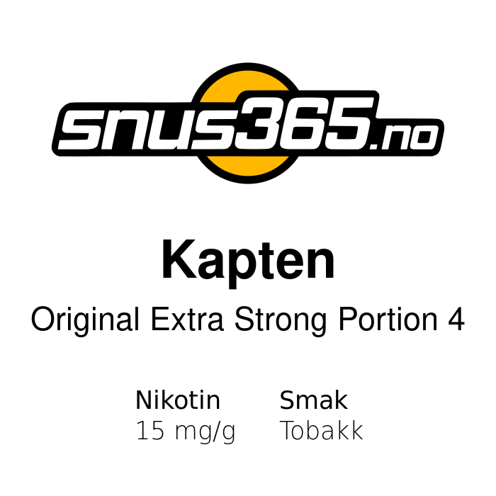 Kapten Original Extra Strong Portion 4