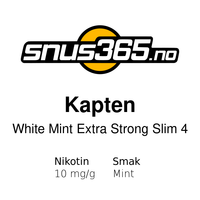 Kapten White Mint Extra Strong Slim 4