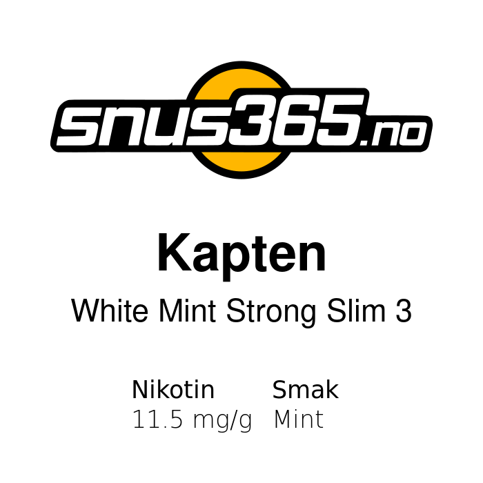 Kapten White Mint Strong Slim 3