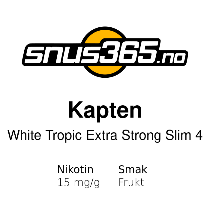 Kapten White Tropic Extra Strong Slim 4