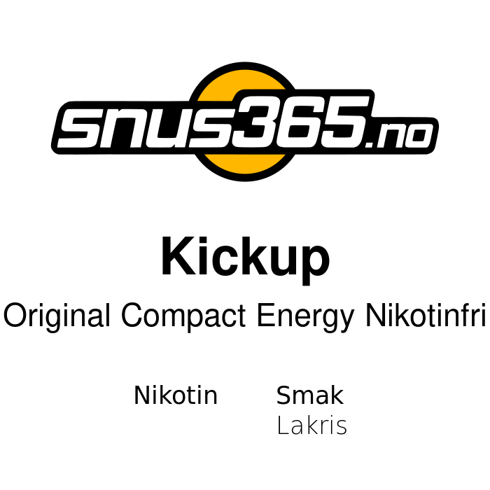 Kickup Original Compact Energy Nikotinfri