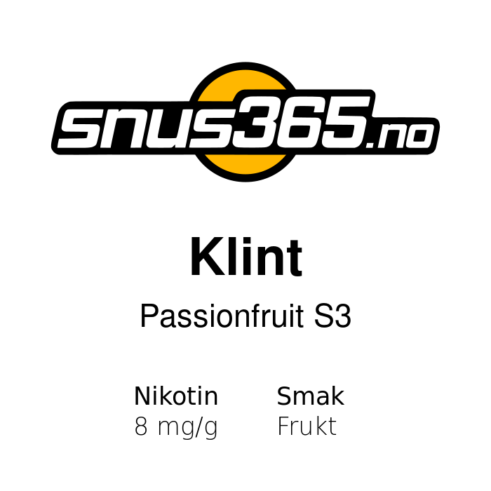 Klint Passionfruit S3