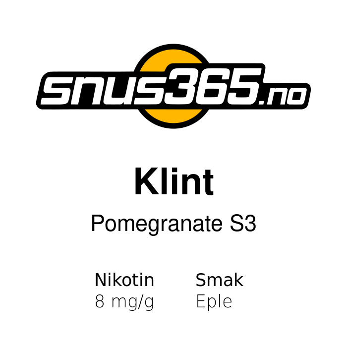 Klint Pomegranate S3