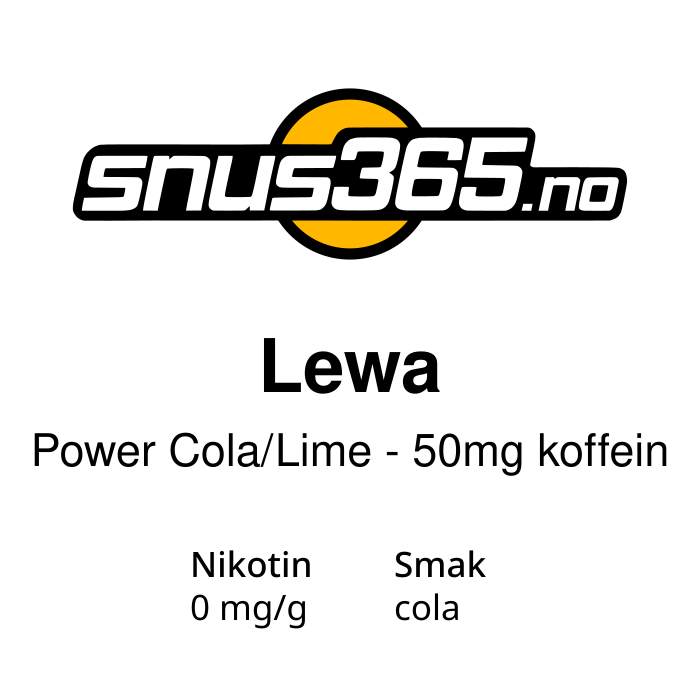 LEWA Power Cola/Lime - 50mg koffein