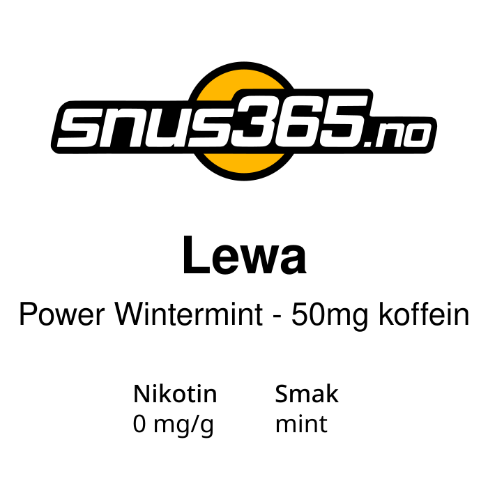 LEWA Power Wintermint - 50mg koffein