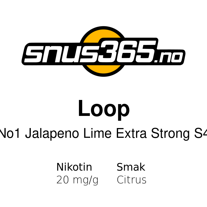 Loop No1 Jalapeno Lime Extra Strong S4