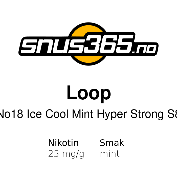 Loop No18 Ice Cool Mint Hyper Strong S8