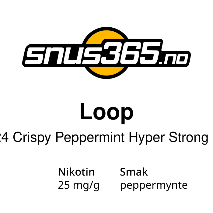 Loop No24 Crispy Peppermint Hyper Strong S8  