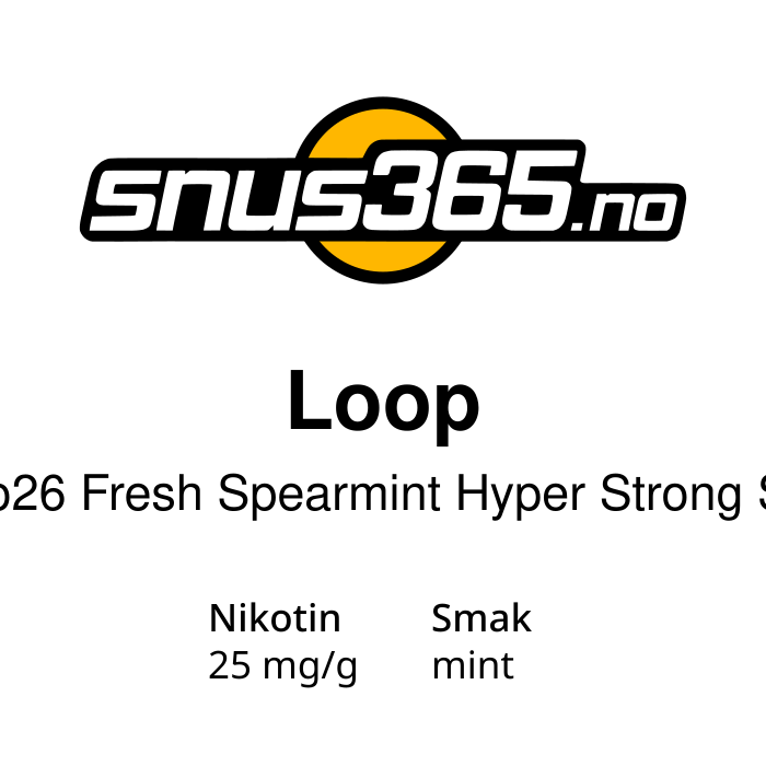 Loop No26 Fresh Spearmint Hyper Strong S8
