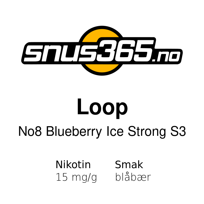 Loop No8 Blueberry Ice Strong S3 Loop No8 Blueberry Ice Strong S3