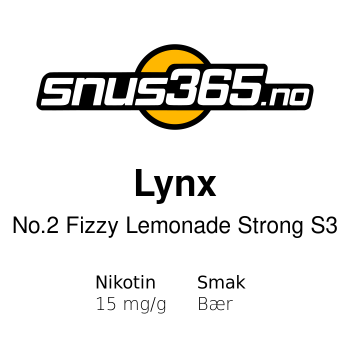 Lynx Fizzy Lemonade Strong S3