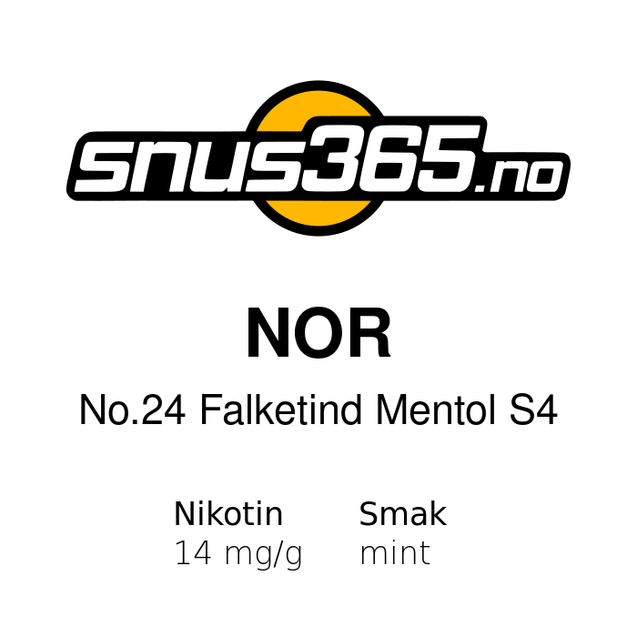 NOR No.24 Falketind Mentol S4 NOR No.24 Falketind Mentol S4