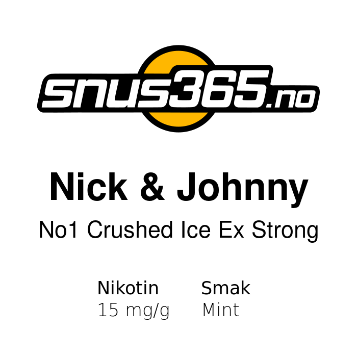 Nick & Johnny No1 Crushed Ice Ex Strong