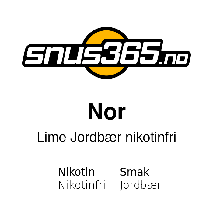 Nor Lime Jordbær nikotinfri