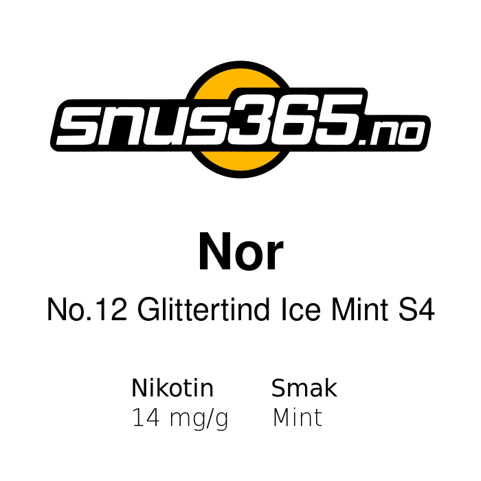 Nor No12 Glittertind Ice Mint S4