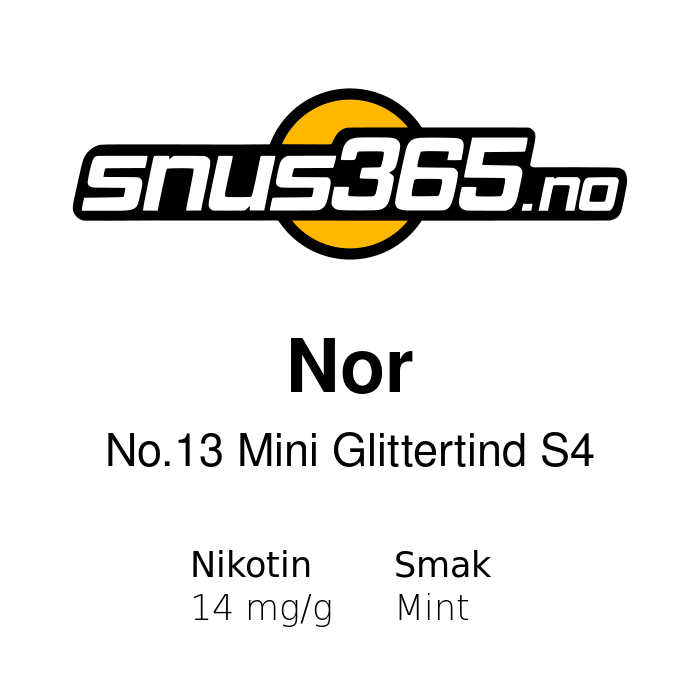 Nor No13 Glittertind Mini S4