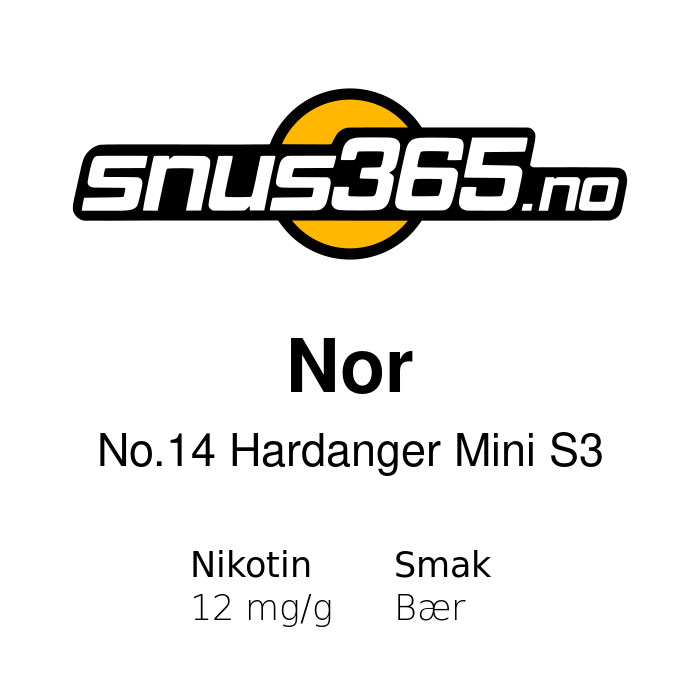 Nor No.14 Hardanger Mini S3