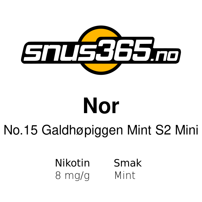 Nor No15 Galdhøpiggen Mint S2 Mini