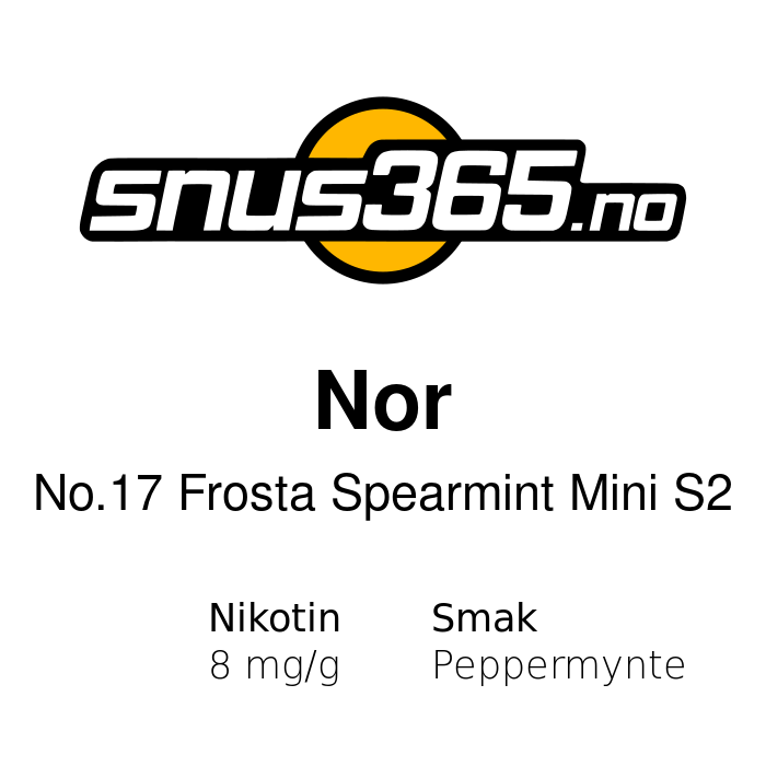 Nor No17 Frosta Spearmint Mini S2