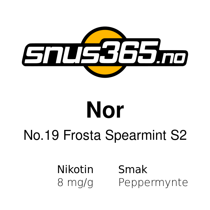 Nor No.19 Frosta Spearmint S2