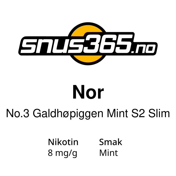 Nor No.3 Galdhøpiggen Mint S2 Slim