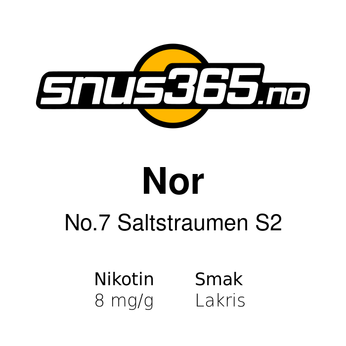 Nor No.7 Saltstraumen S2