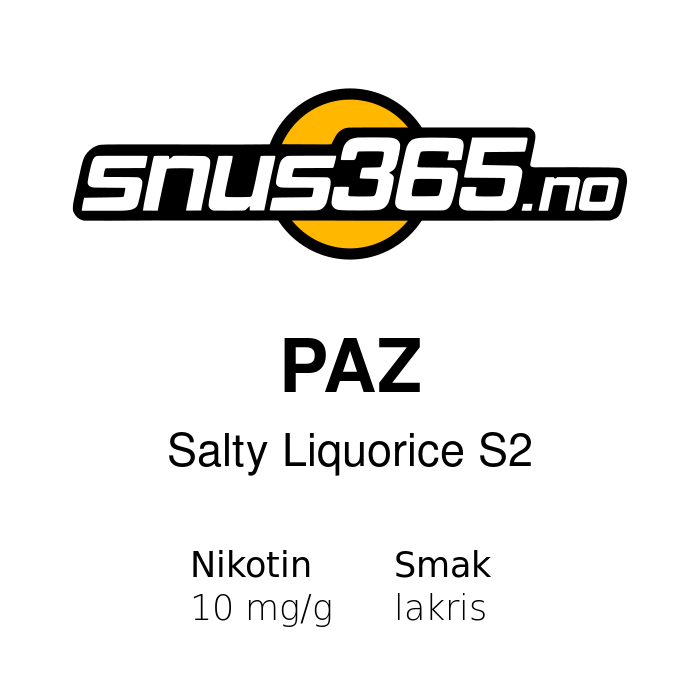 PAZ Salty Liquorice S2