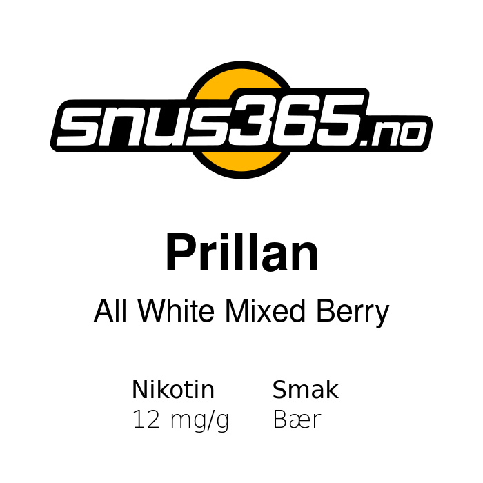 Prillan All White Mixed Berry