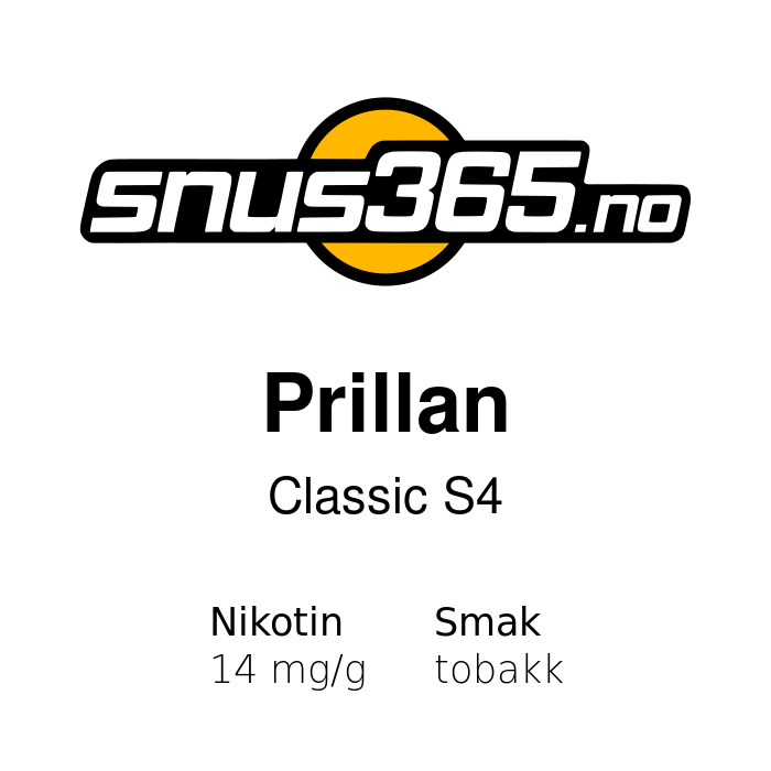 Prillan Classic S4 Can Prillan Classic S4 Can