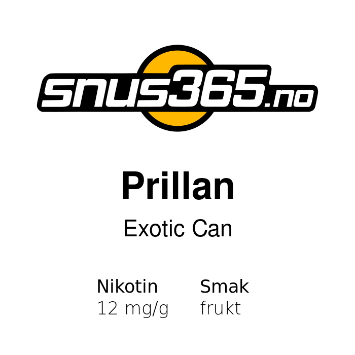 Prillan Exotic Can Prillan Exotic Can