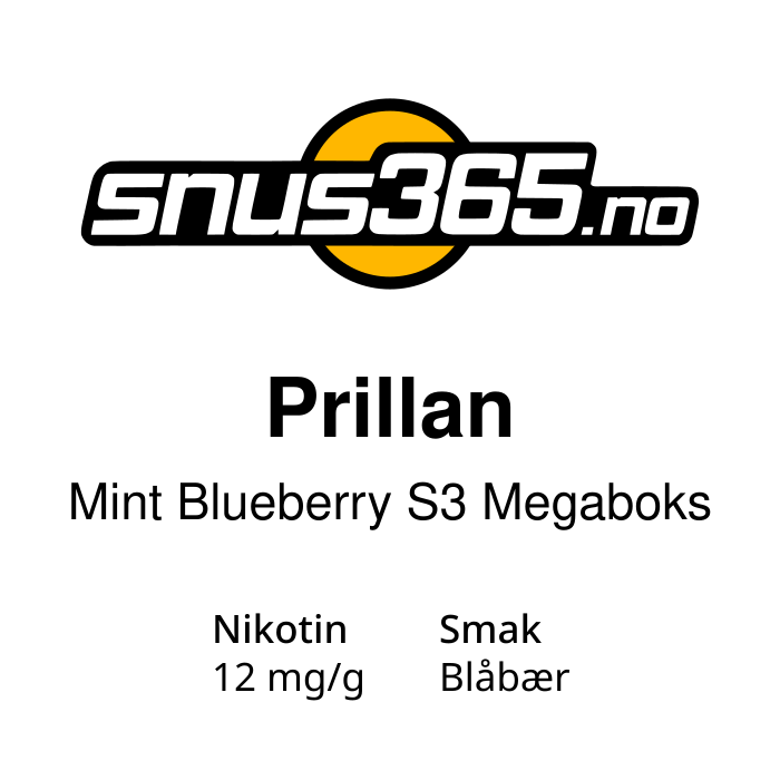 Prillan Mint Blueberry S3 Megaboks