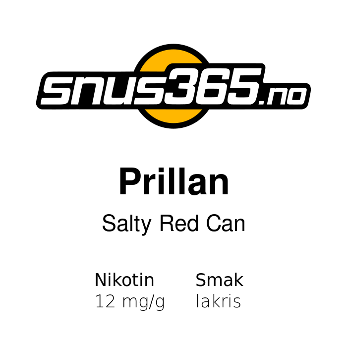 Prillan Salty Red Can Prillan Salty Red Can