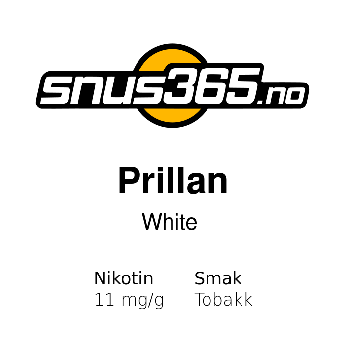 Prillan White - gjør det selv snus